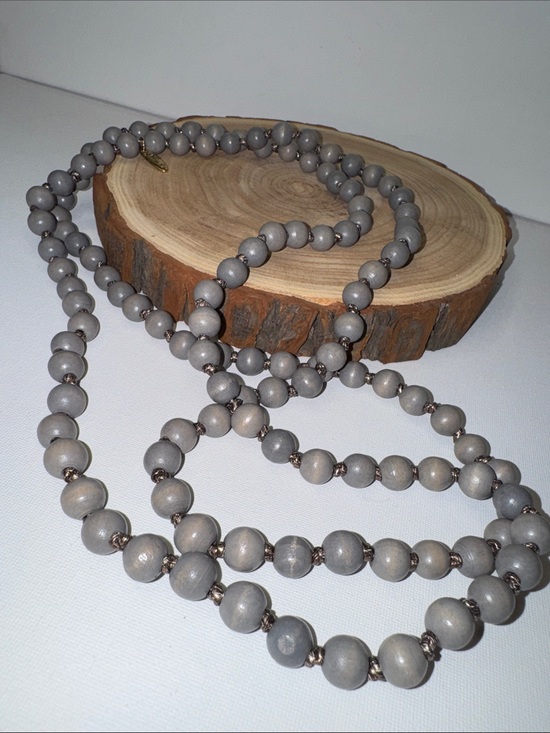 Plunder Jewelry - Plunder Knot + Wood Beaded Necklace